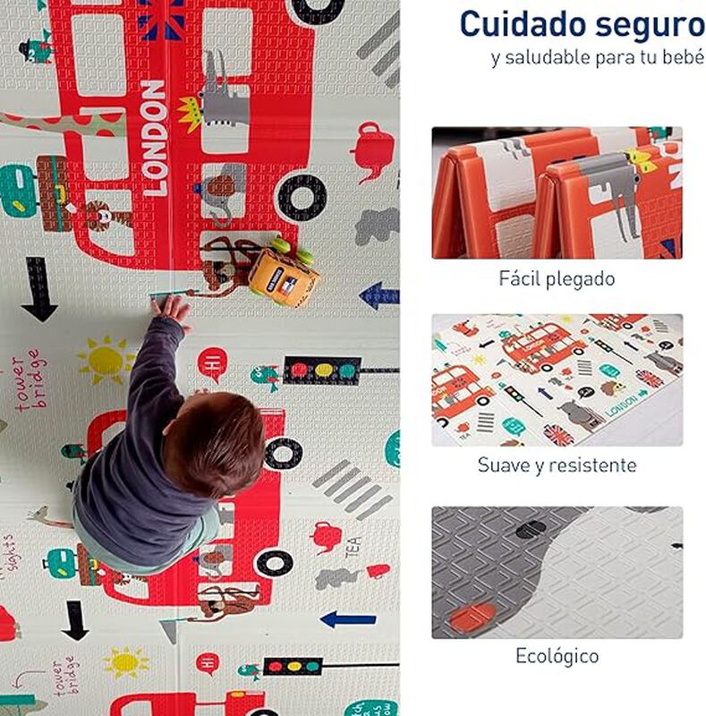 Tapete de Dinosaurios Plegable para Bebe  Bluel... image number null