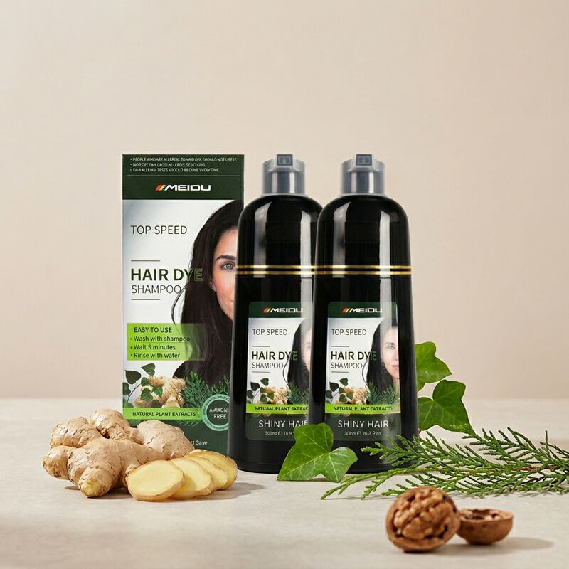 Pack 2 Shampoo Tinte Cubre Canas Jengibre 500ml... image number null