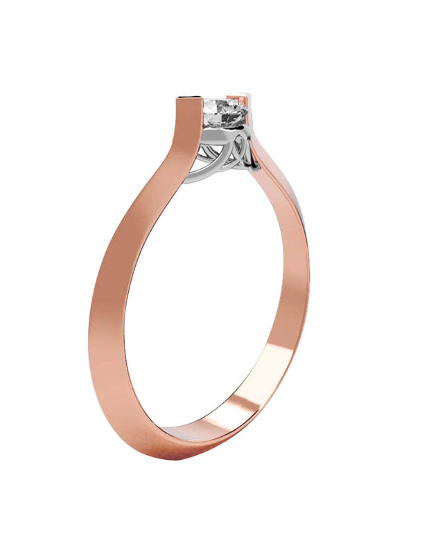 Anillo de Compromiso de 10K con Circonia Talla ... image number null