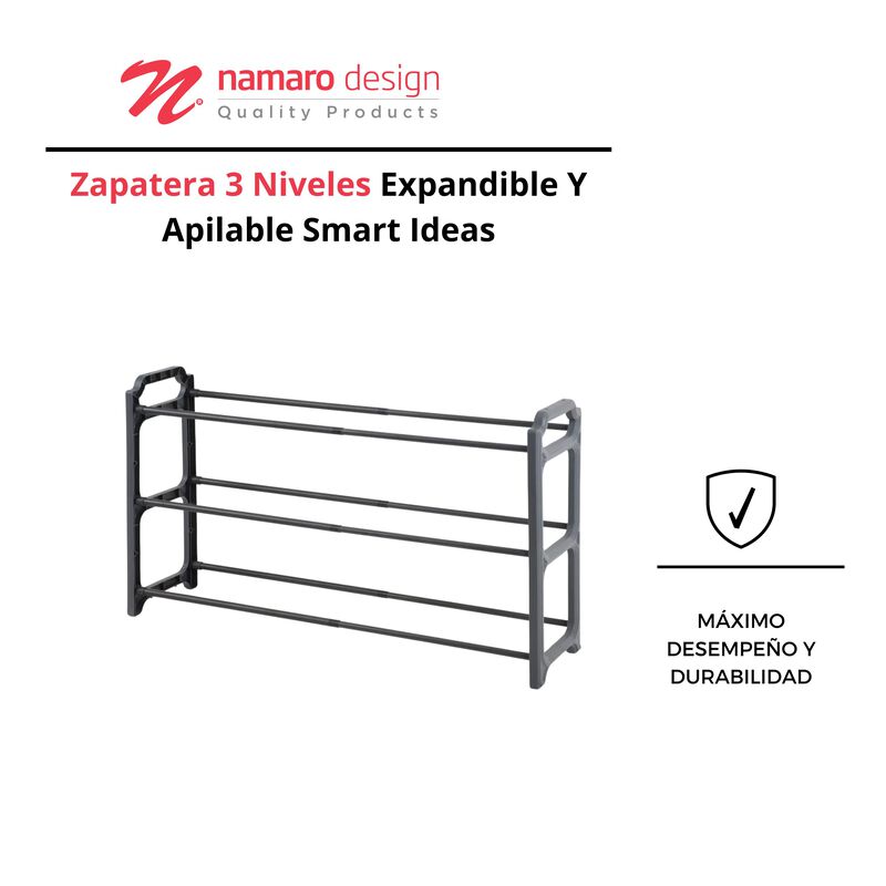 Zapatera 3 Niveles Expandible Y Apilable Smart ... image number null