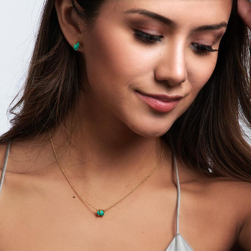 Luckyly Collares Mujer Ivy Turquesa Lapisl&aacute;zuli... image number null