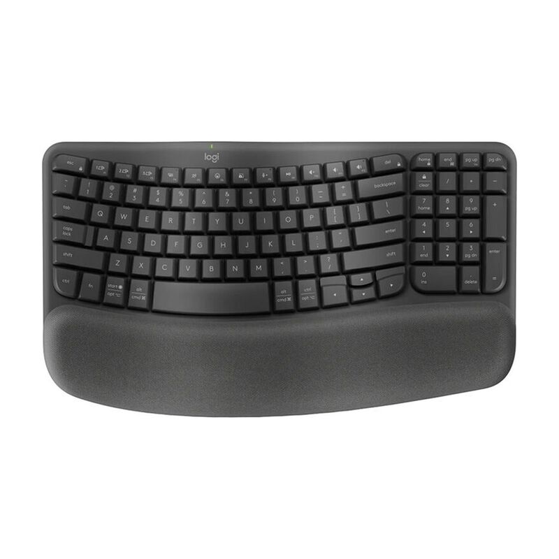 Teclado Inal&aacute;mbrico Logitech Wave Keys Negro image number null