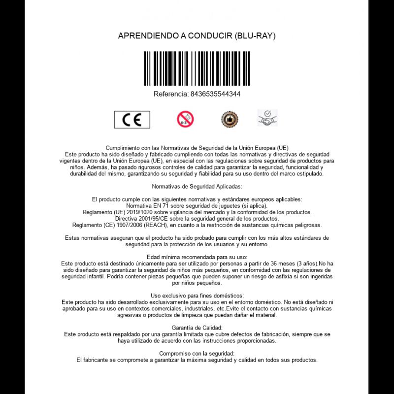 Aprendiendo A Conducir (blu-ray) image number null