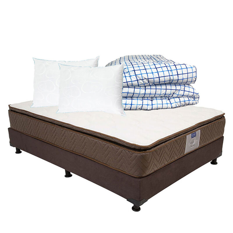 Colch&oacute;n Matrimonial Restonic Nautilus + Box Dic... image number null