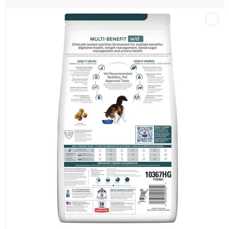 Hill's Felino W/D 3.9 Kg 1 Unid X Caja mas Pelo... image number null