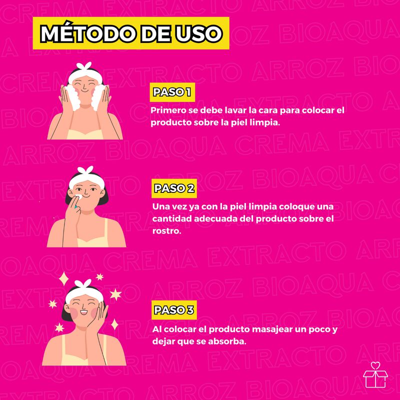 Set de 3 Cremas de Extracto Arroz Bioaqua &Aacute;cido... image number null