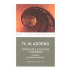 O.C. ADORNO 10 CR&Iacute;TICA CULTURA Y SOCIEDAD I