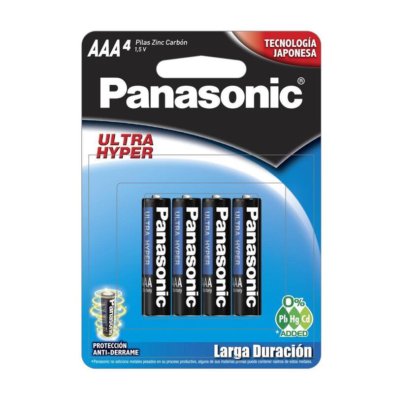 Pila Panasonic Carbon Zinc Azul Aaa Con 48 Unid... image number null