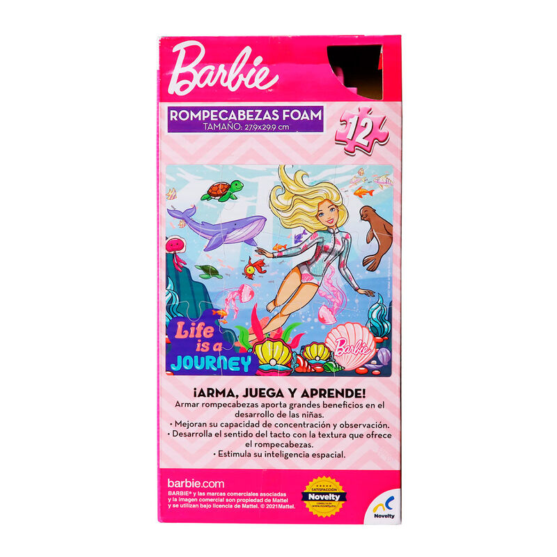 Rompecabezas Barbie en Foam 12 pz image number null