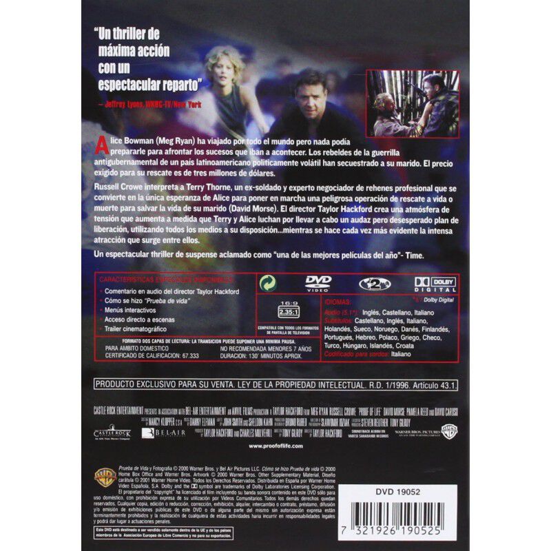 Prueba De Vida [dvd] image number null