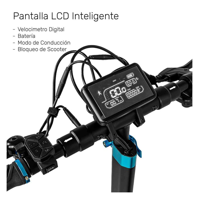 Scooter Eléctrico Plegable Bx45 Monopatín 45km ... image number null