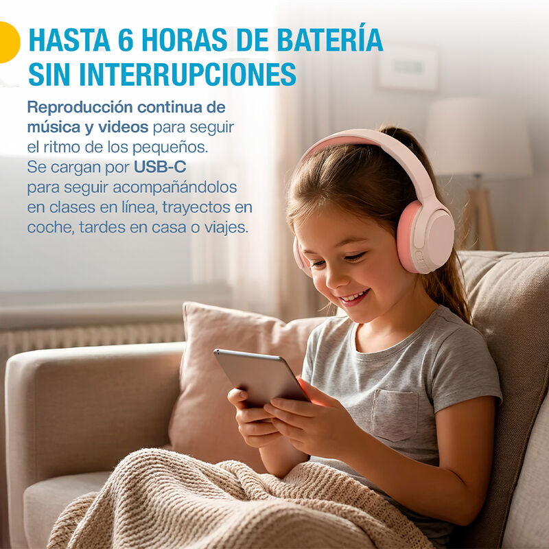 Aud&iacute;fonos Inal&aacute;mbricos para Ni&ntilde;os, Diadema con ... image number null