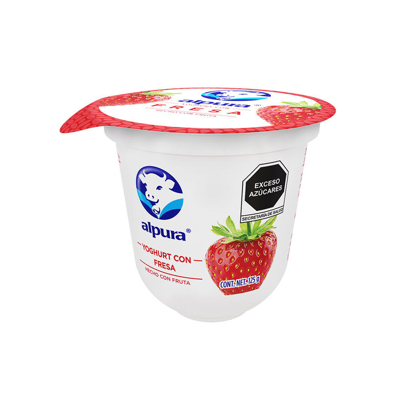 YOGHURT BATIDO CON FRUTAS FRESA 125 G image number null