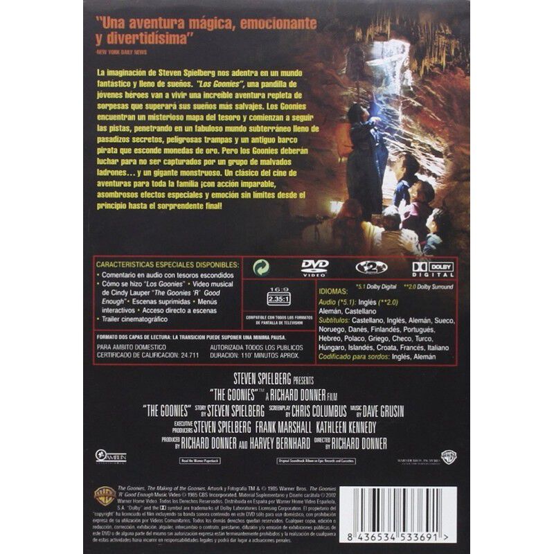 Los Goonies [dvd] image number null
