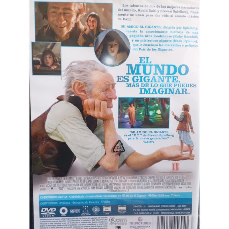 Mi Amigo El Gigante [dvd] (2016) The Bfg image number null