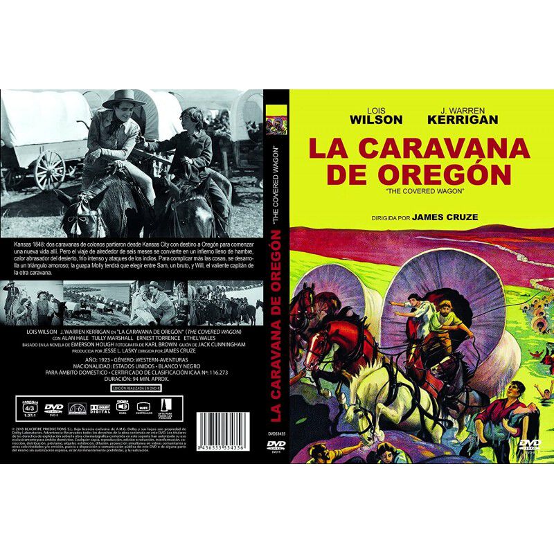 La Caravana De Oreg&oacute;n 1923 The Covered Wagon Dv... image number null