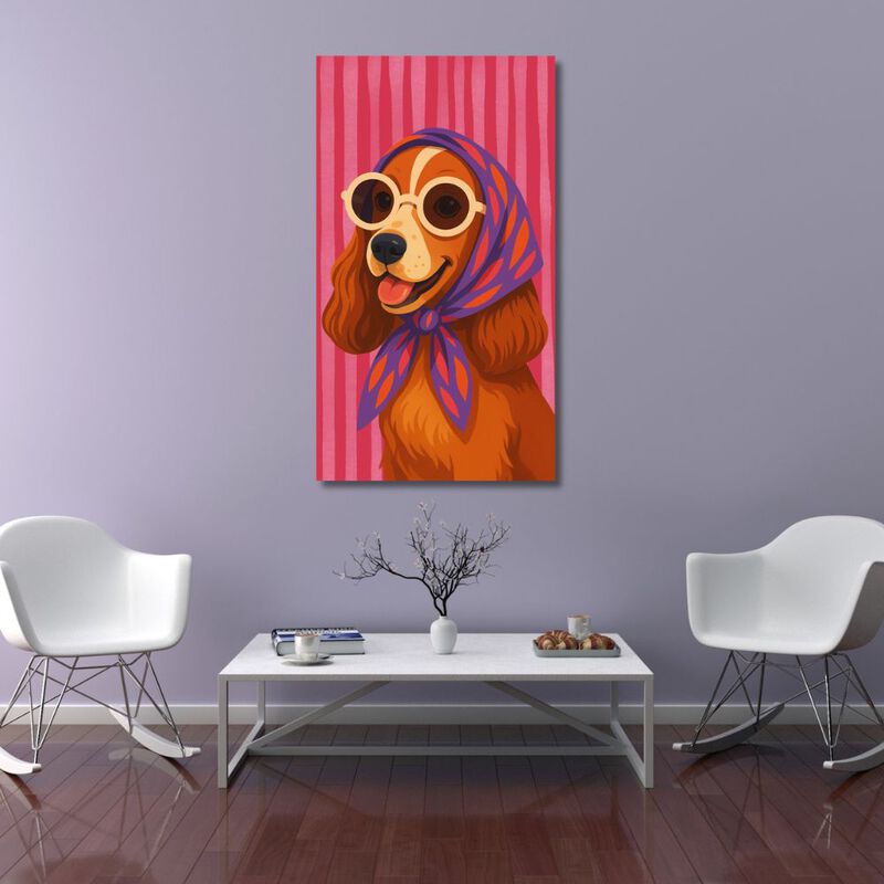 Cuadro Decorativo Impreso 60x80cm Cocker image number null