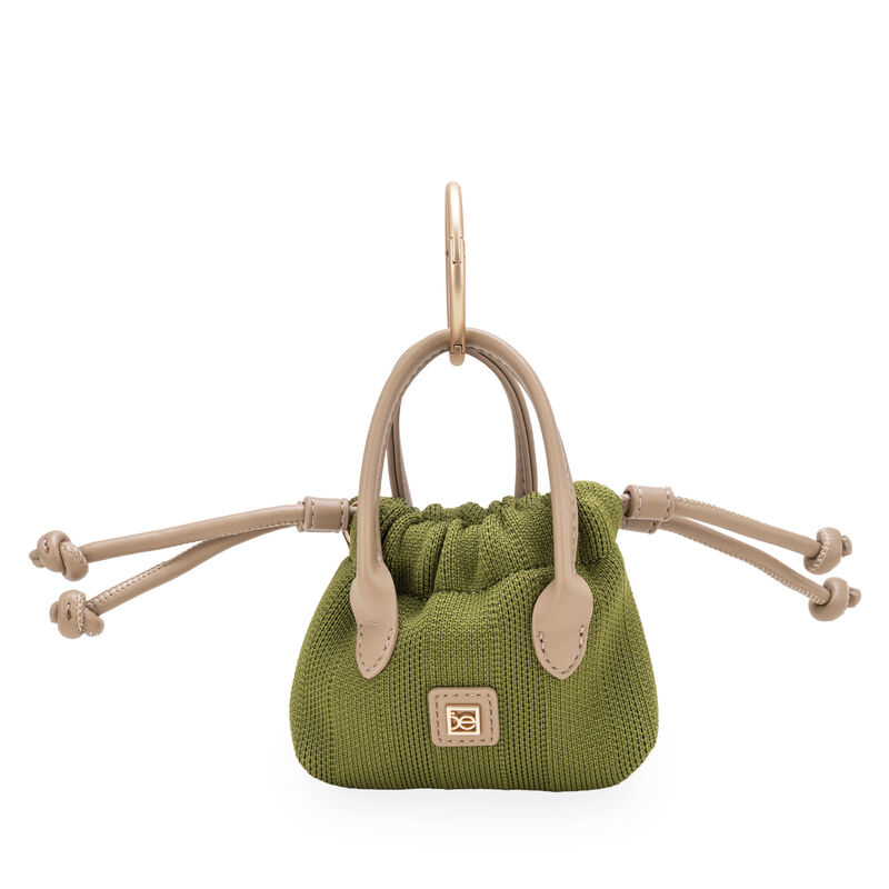 Bolsa Tote Textil Con Charm De Mini Bolsa Color... image number null