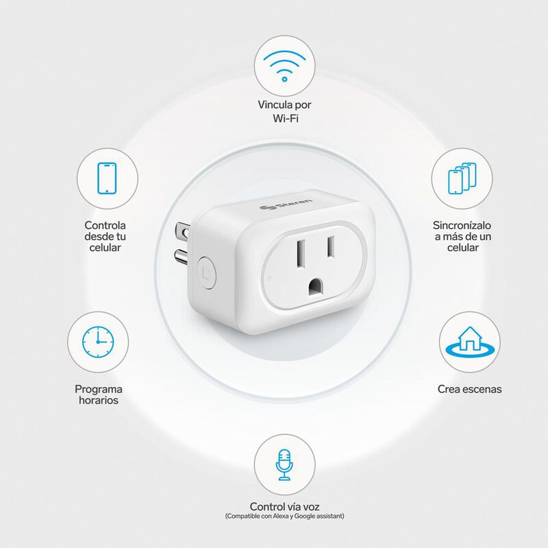 STEREN Contacto (tomacorriente) Wi-fi SHOME-100 image number null