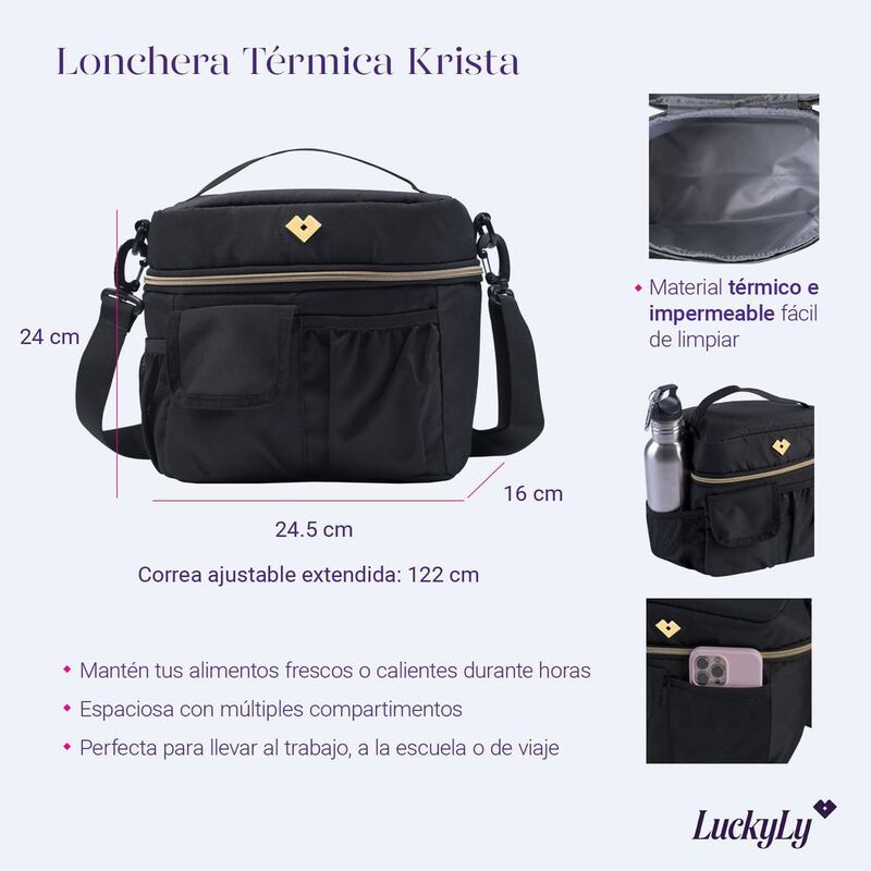 Lonchera Térmica Mujer Grande Bolsa Almuerzo Hi... image number null