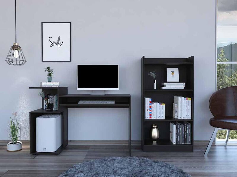 Combo Para Oficina Izan, Wengue, Incluye librer... image number null