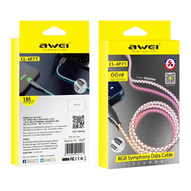 Awei Cl-127t Cable De Datos Rgb image number null