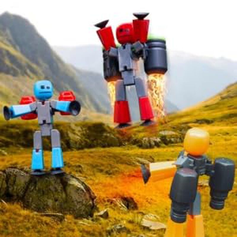 Figuras De Acci&oacute;n Zing Stikbot Megabots Blue Av... image number null