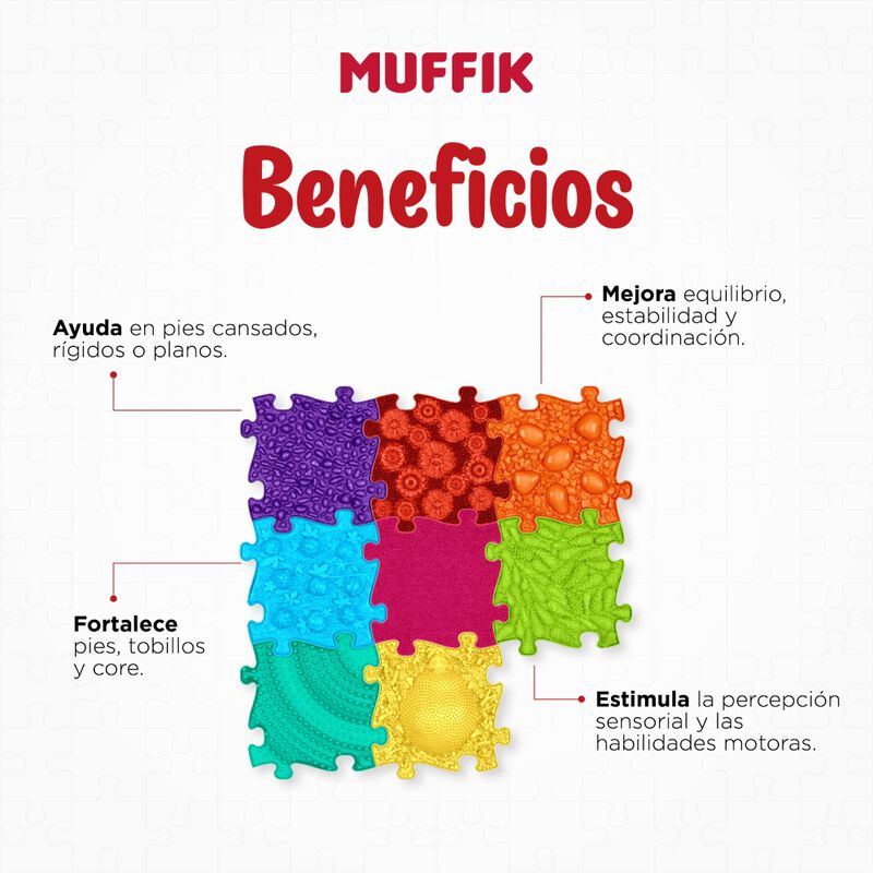 Set De Tapetes Ortop&eacute;dicos Sensoriales Muffik A... image number null