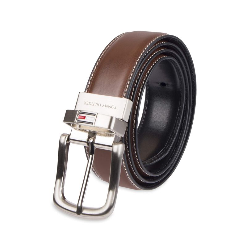 Cintur&oacute;n Tommy Hilfiger Reversible De Piel Casu... image number null