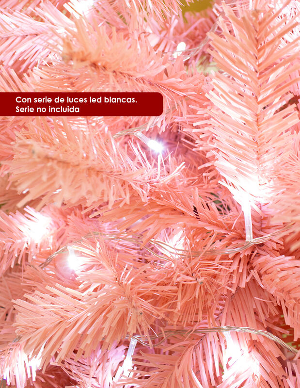 &Aacute;rbol pino de Navidad rosa 180 cm vara de estre... image number null