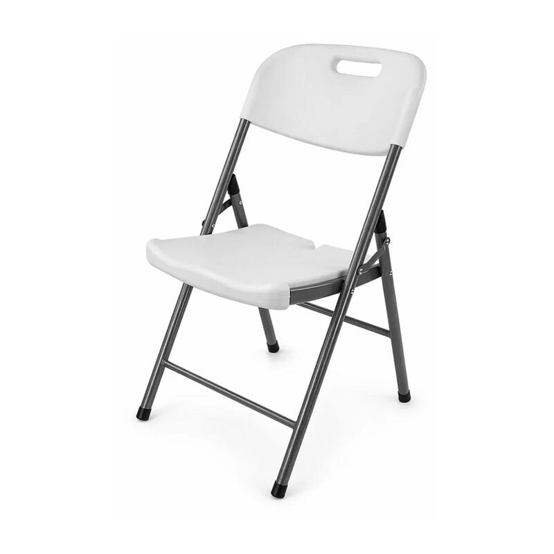 Silla De Pl&aacute;stico Plegable Pelda&ntilde;os Blanca 7033... image number null