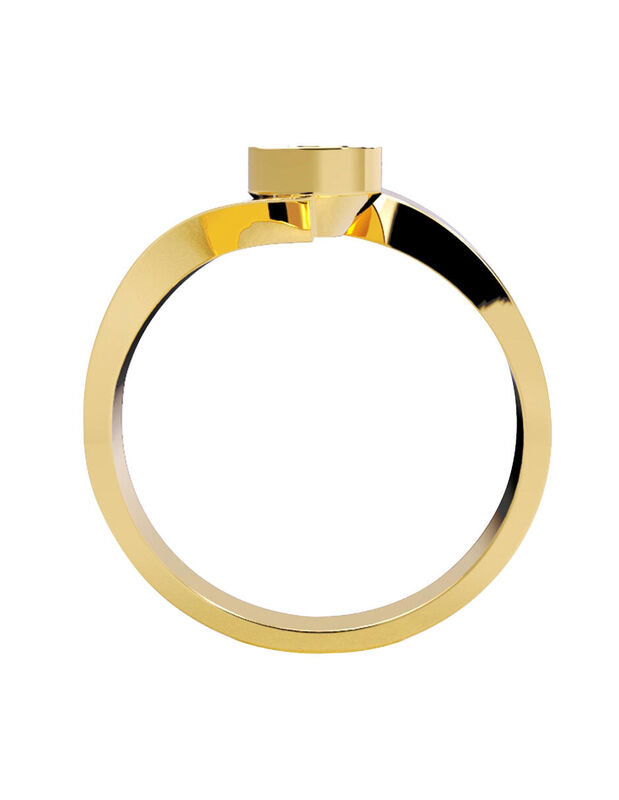 Anillo de Compromiso de 14K con Diamante de Lab... image number null