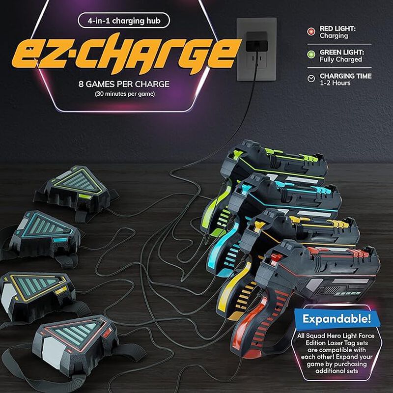 Set De Etiquetas L&aacute;ser Squad Hero Lightforce Re... image number null