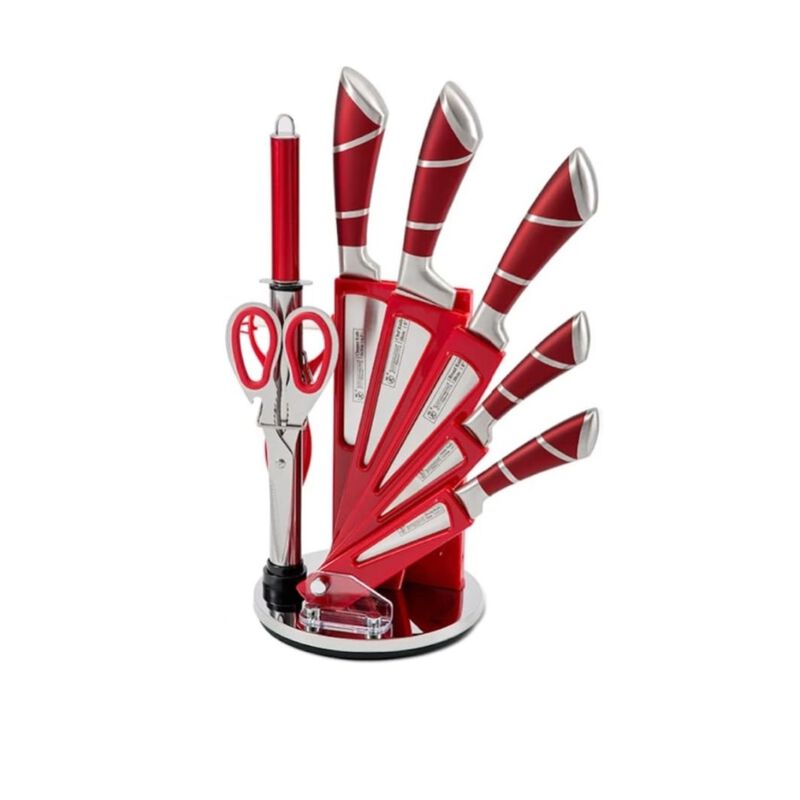 Juego De Cuchillos Ks200r 9p 9 Piezas Rojo Ort image number null