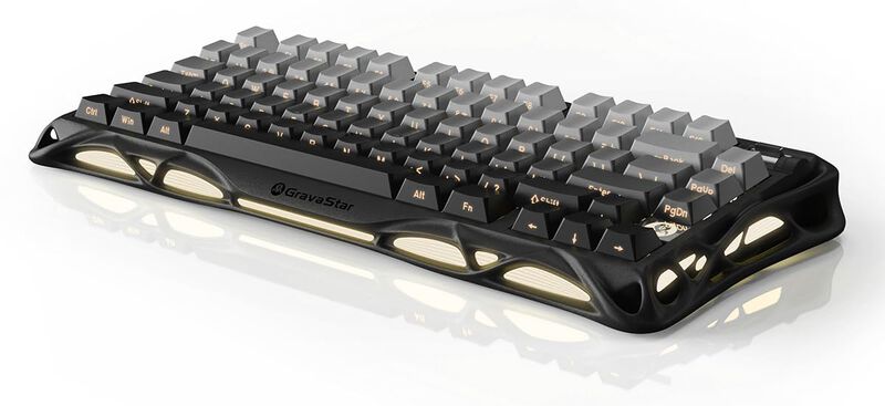 Teclado Mec&aacute;nico Inal&aacute;mbrico Para Juegos Gravas... image number null