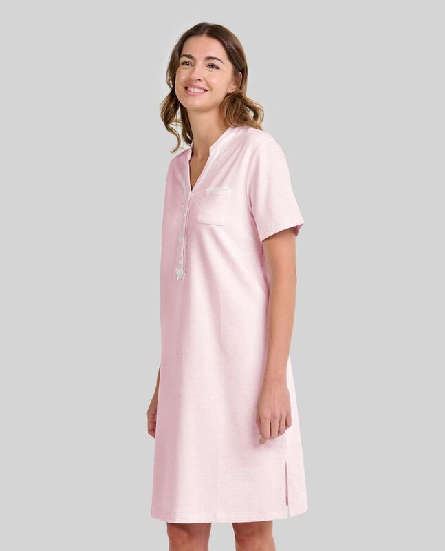 Camis&oacute;n Lencero de Mujer con Encaje y Botones R... image number null