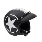 Casco Moto 3/4 ITALIKA certificado DOT Estrella gafas solares. Visera desmontable. Talla XL