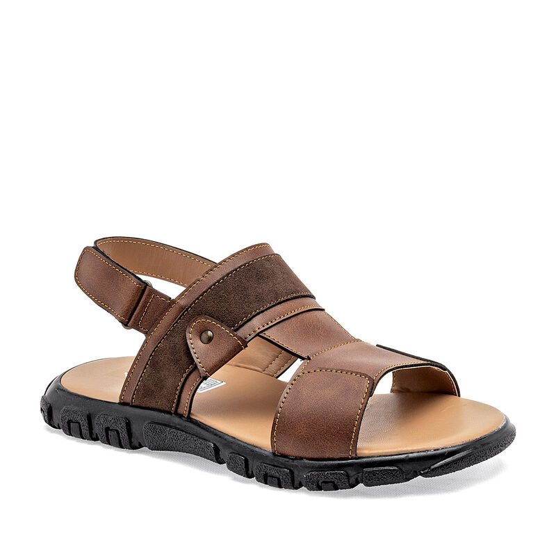 Yondeer Sandalia para joven camel caf&eacute; image number null