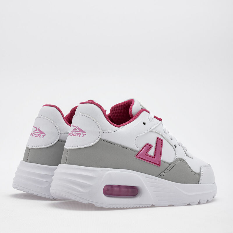 Apoort Tenis deportivo para ni&ntilde;a blanco gris fu... image number null