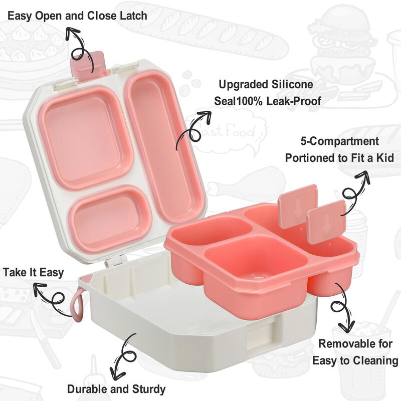 Set De Lonchera Tipo Bento Para Ni&ntilde;os Itslife C... image number null