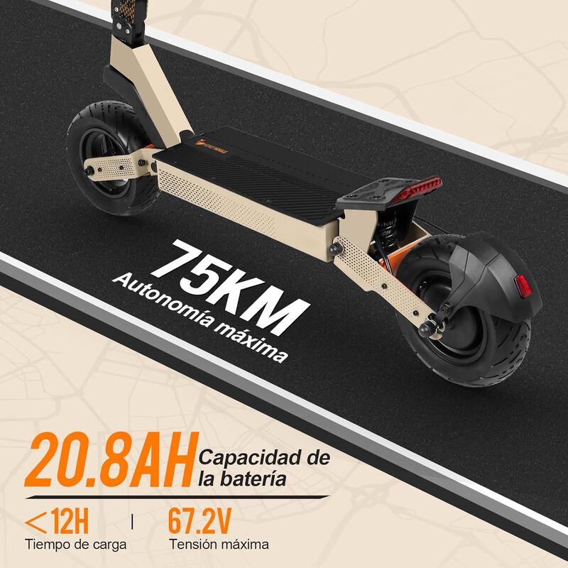 Scooter El&eacute;ctrico Honey Whale H4 Amarillo image number null