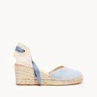 Alpargata de Cu&ntilde;a Media Romero Azul Claro