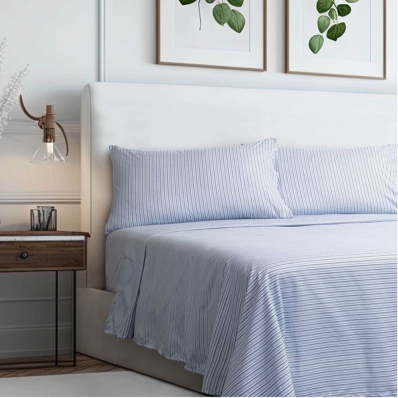 Juego de S&aacute;banas King Birch Azul image number null