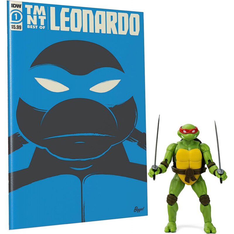 Figura Leonardo TMNT Las Tortugas Ninja Con C&oacute;m... image number null