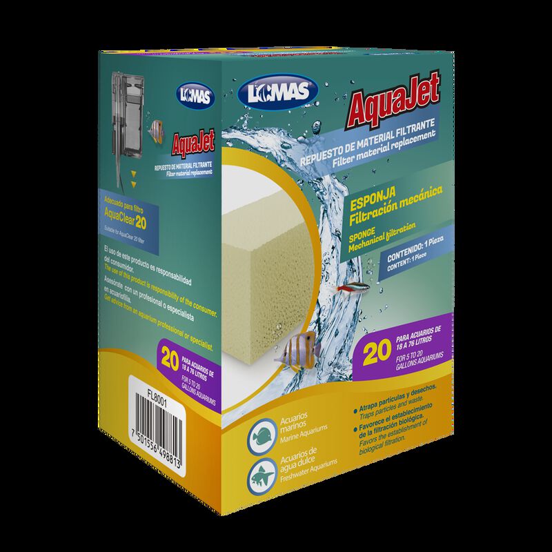 Lomas Repuesto&nbsp;de Esponja&nbsp;aquajet 20 Para Pecer... image number null