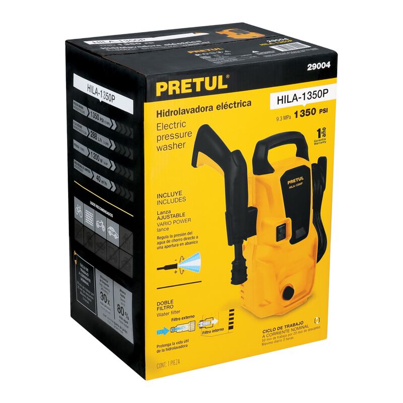 Hidrolavadora El&eacute;ctrica Pretul /Truper Hila-135... image number null