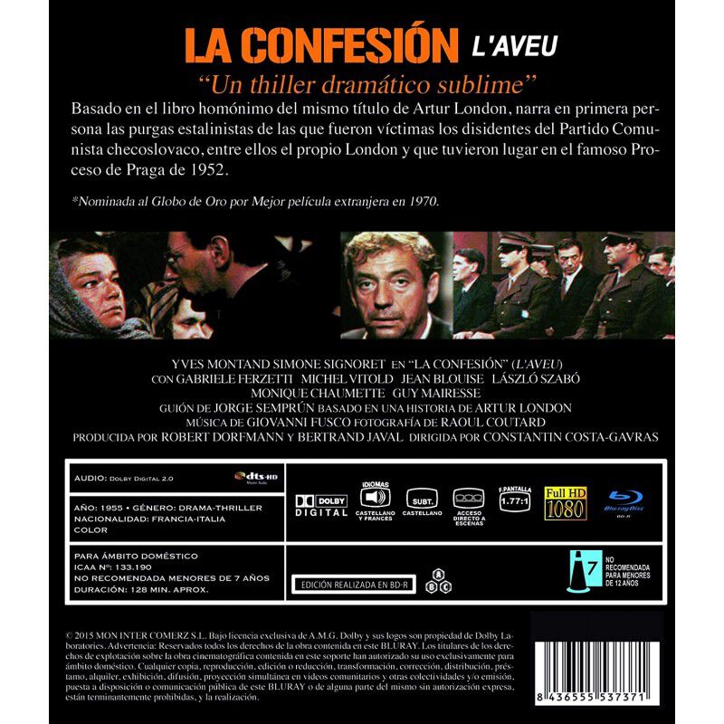 La Confesi&oacute;n (l'aveu) [blu-ray] - 1970 image number null