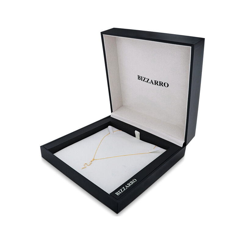 Dije Serpiente Oro Amarillo 14k Con Zirconia image number null