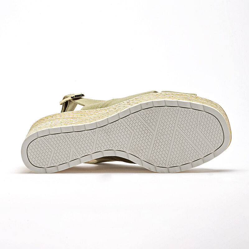 Been Class sandalia plataforma para mujer verde... image number null