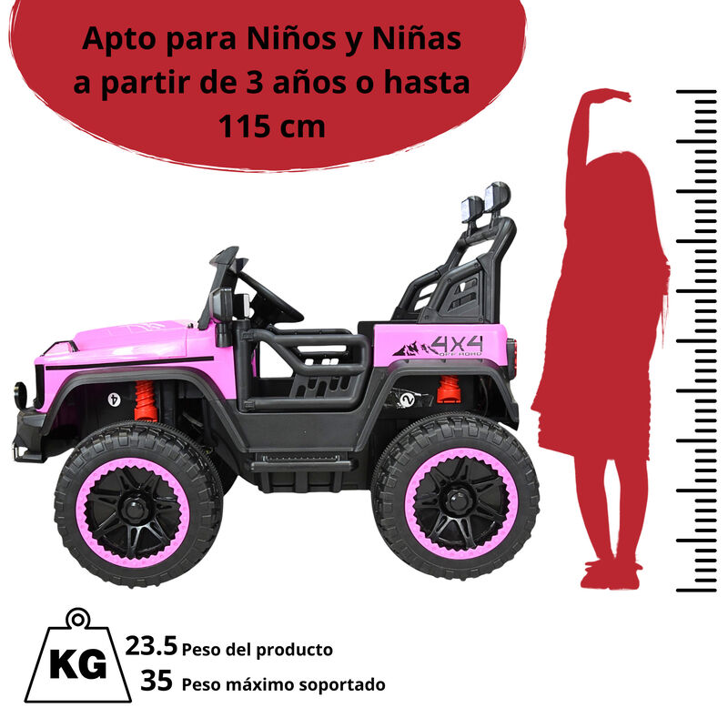 Montable Eléctrico Camioneta 4x4 para Niños Con... image number null